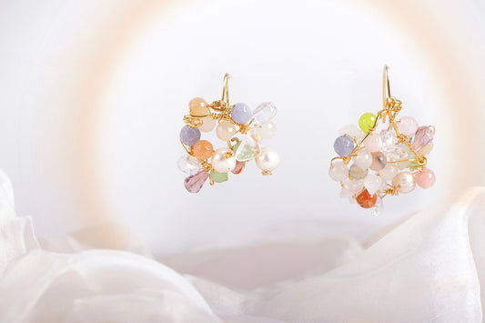 Candy earrings in pastels