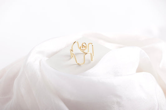 Zigzag Dainty ring