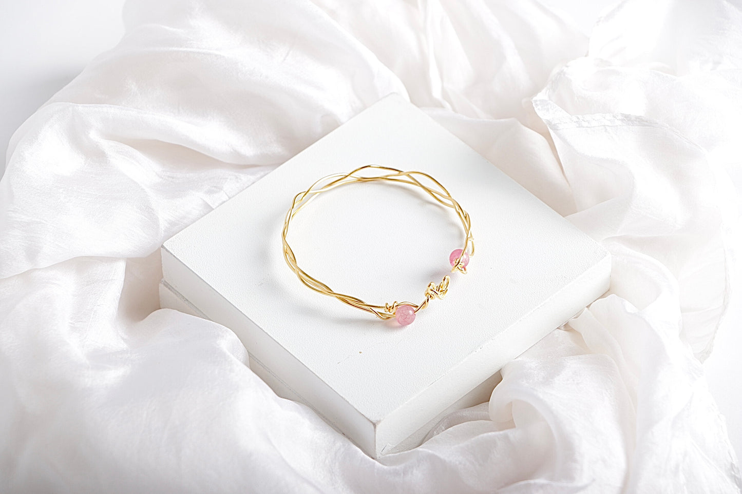 Twisted Pink Aura Bangle